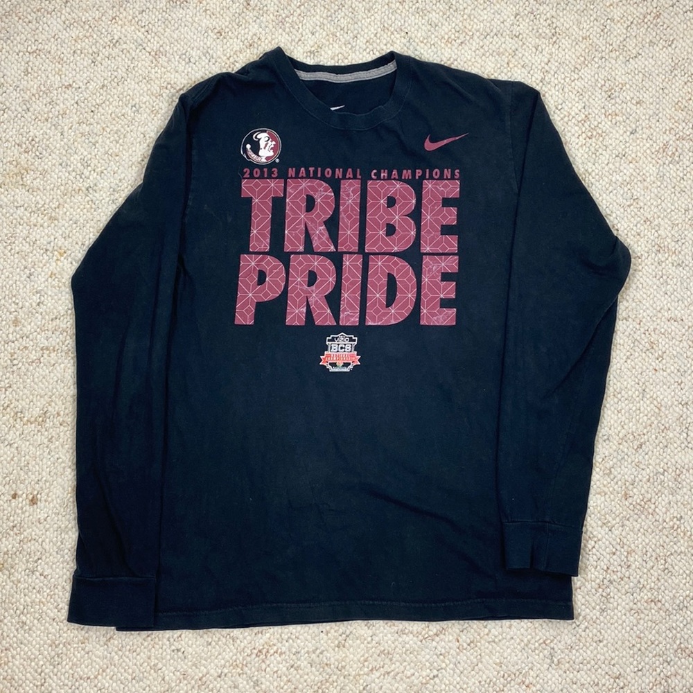 2013 FSU National Champions long sleeve black T shirt